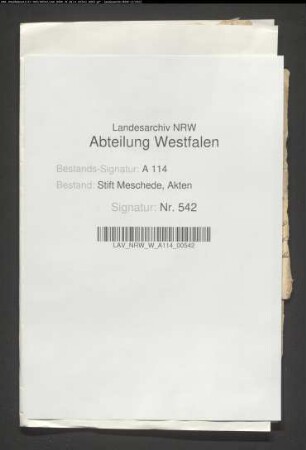 Recklinghausen (bei Sundern): Schulten-Hof: 1. Hermann Schulten 1519; 2. Joh. Schulten 1523. 1543; 4. Hermann Schulten 1625. 1642; 6. Verzeichnis der Belastungen 17. Jh.