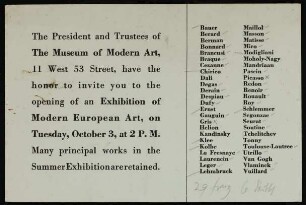 The President and Trustees of The Museum of Modern Art...
