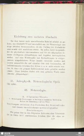 Einleitung zum sechsten Abschnitt
