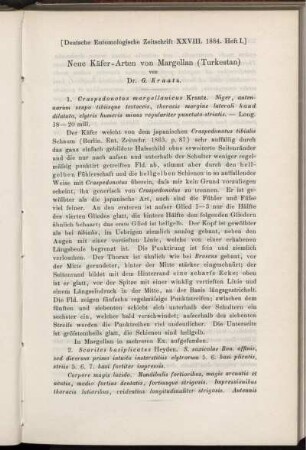 Neue Käfer-Arten von Margellan (Turkestan)