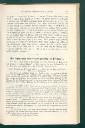 ¬Die¬ sogenannte Oberlehrer- Prüfung in Preußen