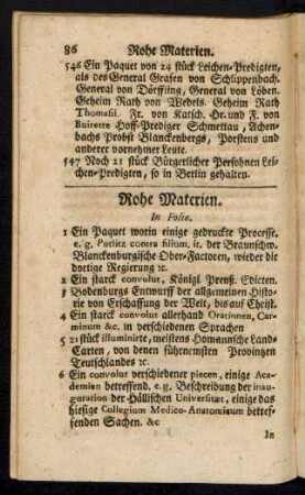 Rohe Materien