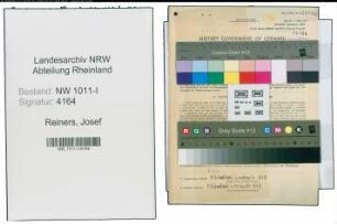 Entnazifizierung Josef Reiners , geb. 17.12.1884 (Postbetriebswart)