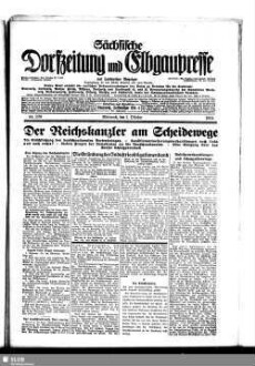 Sächsische Dorfzeitung und Elbgaupresse : mit Loschwitzer Anzeiger ; Tageszeitung für das östliche Dresden u. seine Vororte