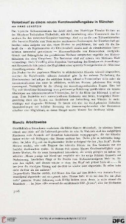 Vorentwurf zu einem neuen Kunstausstellungsbau in München