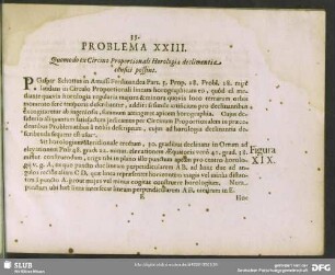 Problema XXIII. Quomodo ex Circino Proportionali Horologia declinantia confici possint