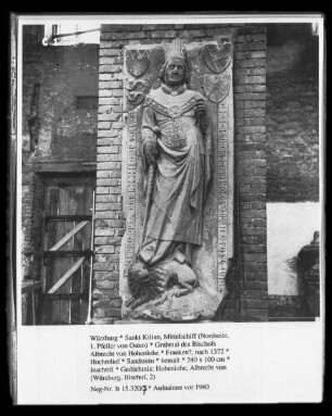 Grabmal des Bischofs Albrecht von Hohenlohe