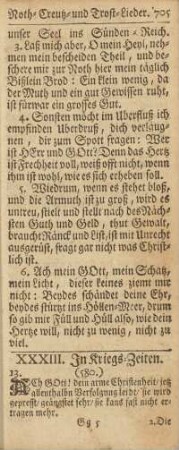 XXXIII. In Kriegs-Zeiten.