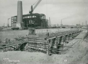 Kraftwerk Thalheim bei Bitterfeld, Deutschland, 1940