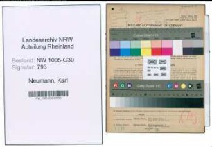 Entnazifizierung Karl Neumann , geb. 05.03.1898 (Transportunternehmer)