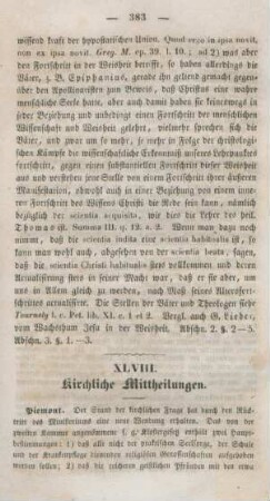 383-384 Kirchliche Mittheilungen