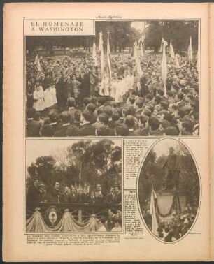El homenaje a Washington [Fotografías]
