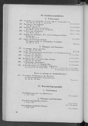III. Sozialwissenschaften