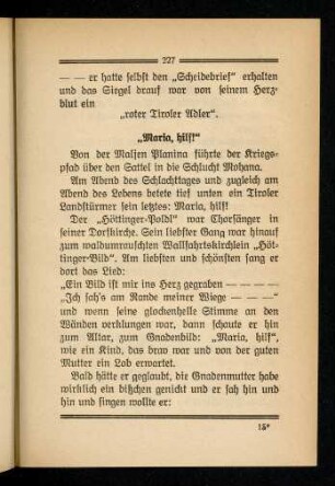 227-231, "Maria, hilf!"