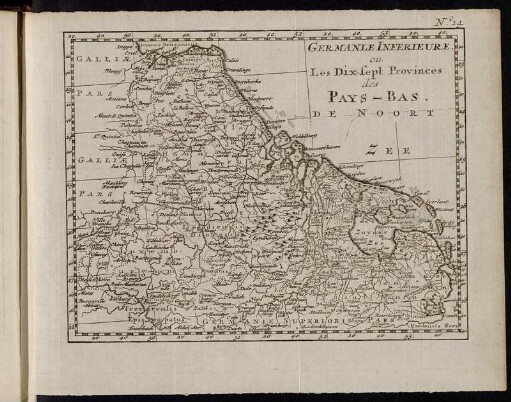 No. 14. germanle Inferieure ou Les Dix-sept Provinces des Pays-Bas.