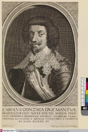 Carolus Gonzaga Dux Mantuae [Karl I., Herzog von Mantua]