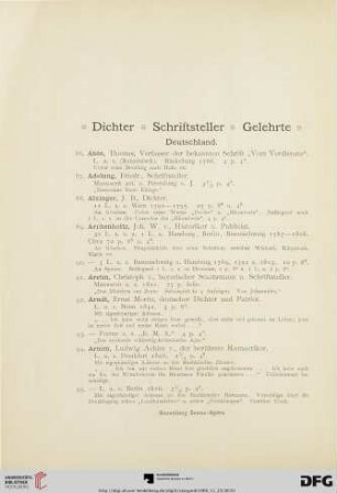 Dichter, Schriftsteller, Gelehrte (Nr. 86 - 1251)