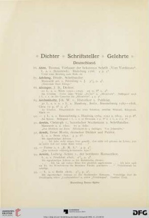 Dichter, Schriftsteller, Gelehrte (Nr. 86 - 1251)