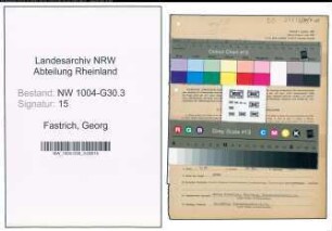 Entnazifizierung Georg Fastrich , geb. 18.03.1880 (Geschaeftsfuehrer)