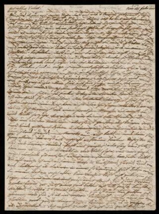 Brief von Franz Riepenhausen an seinen Vater Ernst Ludwig , Rom, Februar 1806