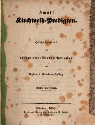 Zwölf Kirchweih-Predigten, 4