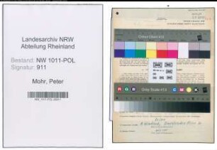 Entnazifizierung Peter Mohr , geb. 25.12.1895 (Angestellter)