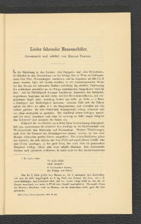 LIeder fahrender Haussaschüler.