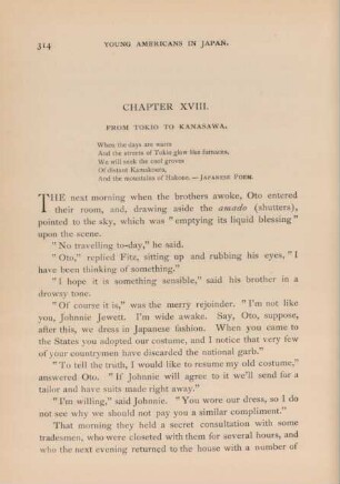 Chapter XVIII. From Tokio to Kanasawa