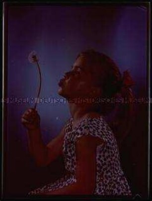 Mädchen mit Pusteblume