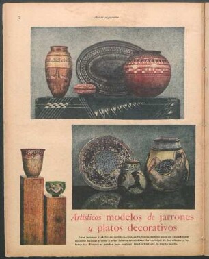 Artísticos modelos de jarrones y platos decorativos [Fotografías]