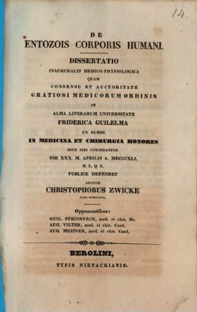 De entozois corporis humani