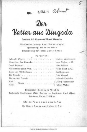 Der Vetter aus Dingsda