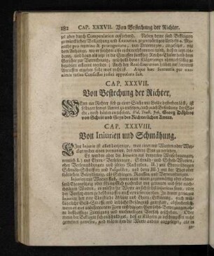 Cap. XXXVIII. Von Inirurien und Schmähung.