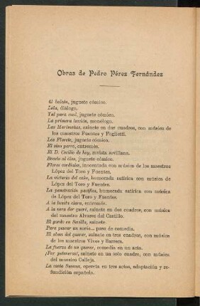 Obras de Pedro Pérez Fernández