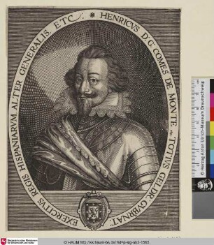 Henricus D. G. Comes De Monte...; [Hendrik van den Bergh]