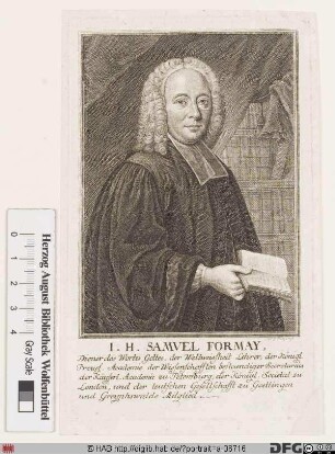 Bildnis Johann Heinrich Samuel Formey