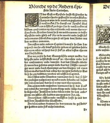Vörrede vp de Andern Episteln An de Corinther.