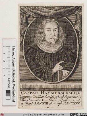 Bildnis Caspar Hammerschmidt (Hammerschmied)
