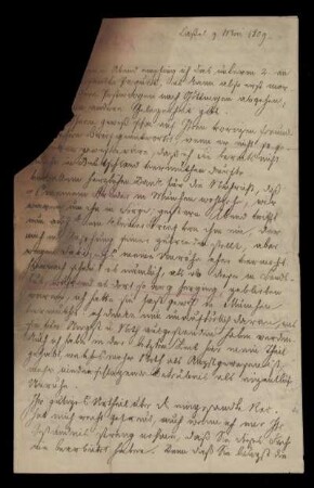 Brief von Jacob Grimm an Friedrich Creuzer