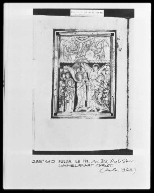 Capitula et Orationes officii — Himmelfahrt Christi, Folio 94verso