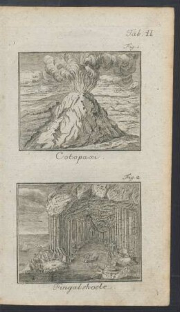 Tafel II.: Cotopaxi. Fingalshoele.
