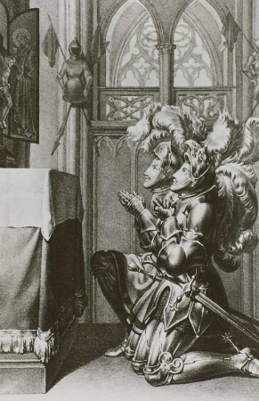 Illustration zu Fouqués Roman "Der Zauberring"