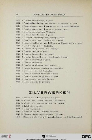 Zilverwerken (Nr. 1056-1205)
