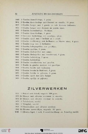 Zilverwerken (Nr. 1056-1205)