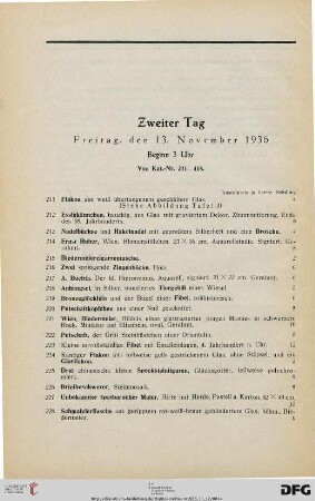 Zweiter Tag: Freitag, den 13. November 1936 (Nr. 211-418)