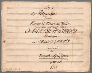 Potpourris, Flöte (Violine), Klavier, op. 301 - BSB Mus.Schott.Ha 6121-2