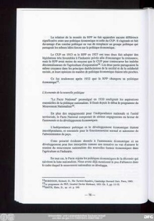 L'économie de la nouvelle politique