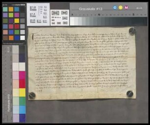 Dienheim: Kaufbrief über die von Clas Hamel von Dienheim an Junker Helfrichen v. Dienheim Edelknecht und Peter Lentzen von Dienheim, Pfleger der K...
