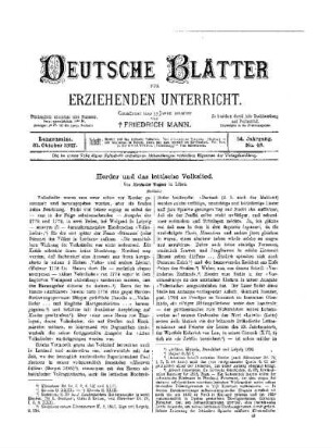 Herder und das lettische Volkslied : (Schluß)