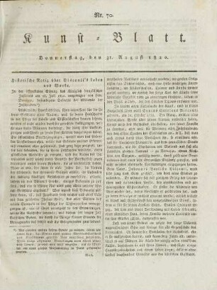 70, 1820: Heft